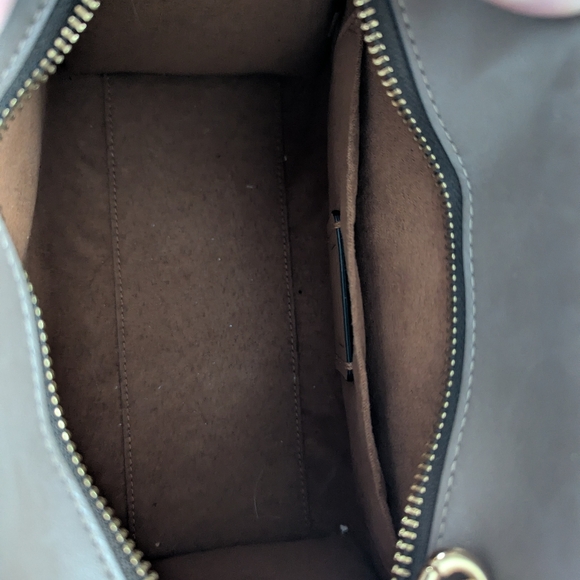 Coach Andrea Carryall Small Mini Bag In Dark Stone *** Read Description Flaw *** - Picture 9 of 14